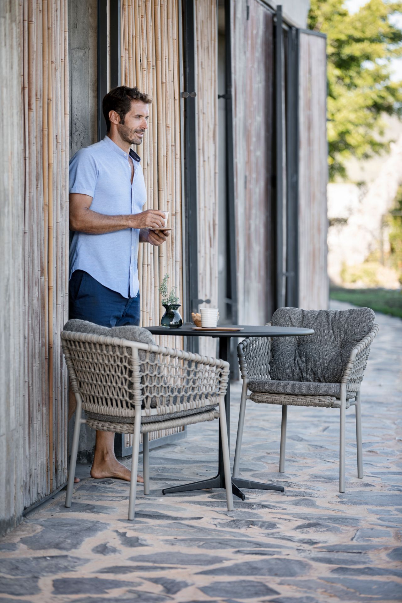 Ocean Outdoor Sessel Cane-Line Dunkelgrün