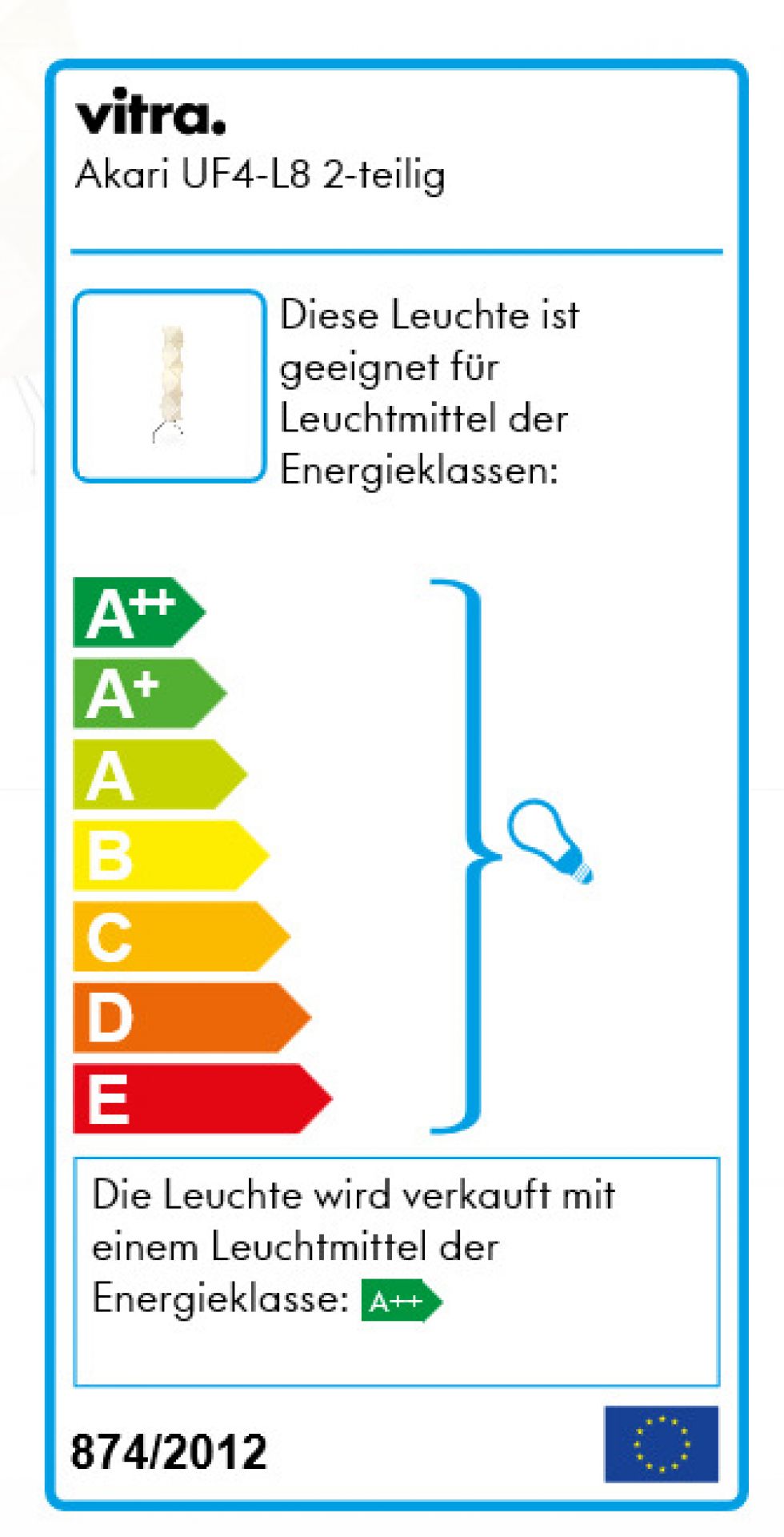 Akari Stehleuchte UF4-L8 Vitra