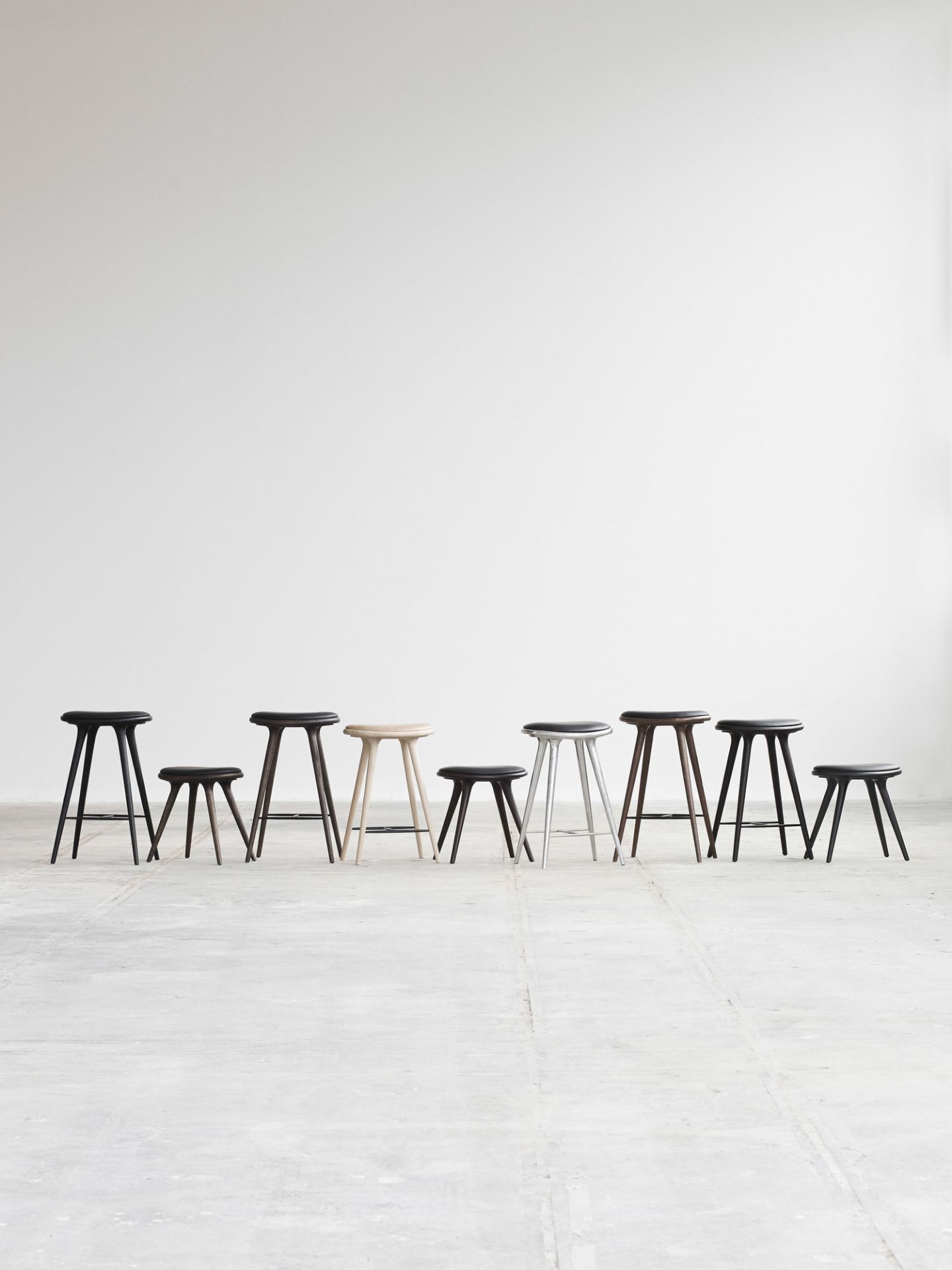 Stool Hocker / Barhocker Aluminium Mater
