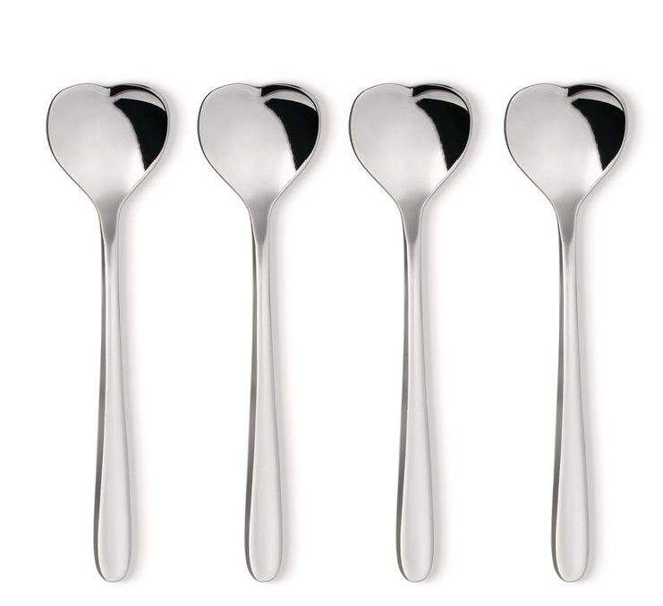 AMMI08Set Moccalöffel Herz Set Alessi 