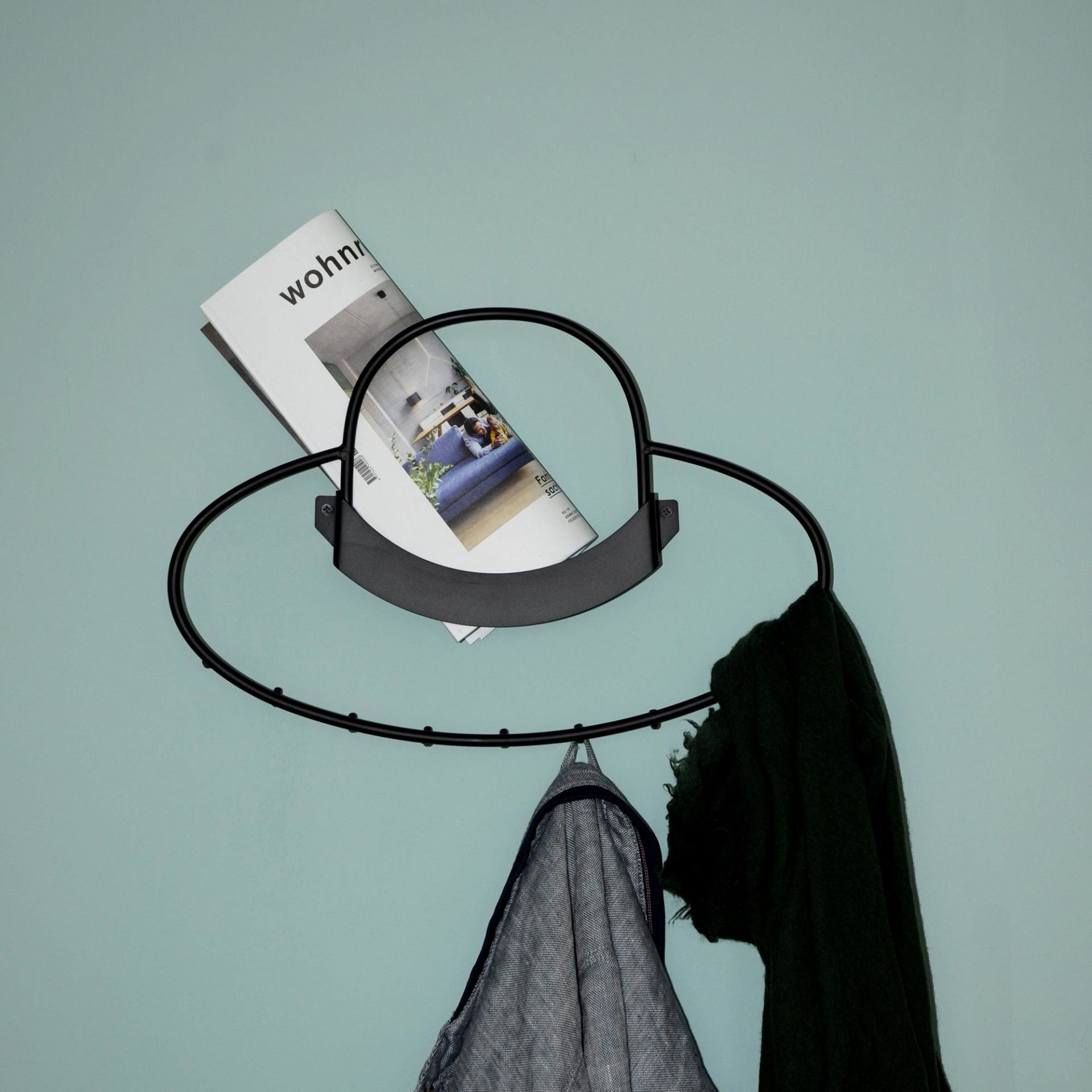 Hat Wandgarderobe mit 9 Haken Mox