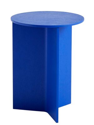 Slit Table Wood Round High Beistelltisch / Couchtisch Hay 