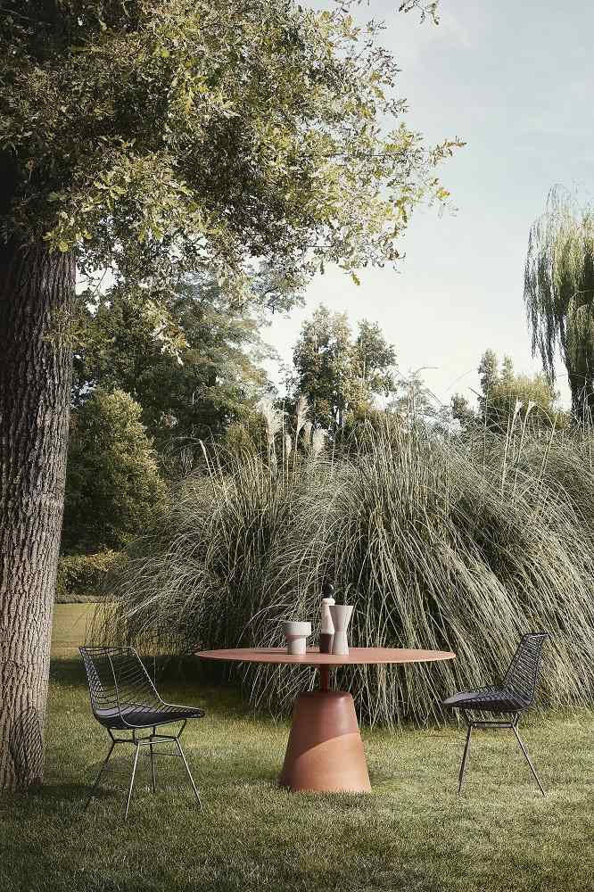 Flow Filo Indoor/Outdoor Chair Stuhl Kufengestell MDF Italia 