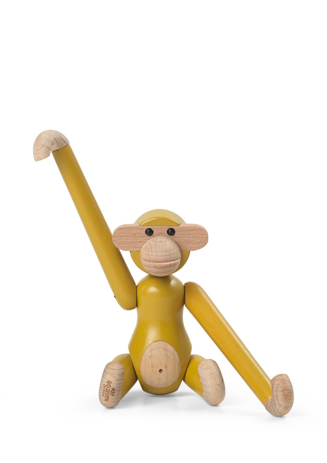 Affe Mini farbig Kay Bojesen Vintage Gelb