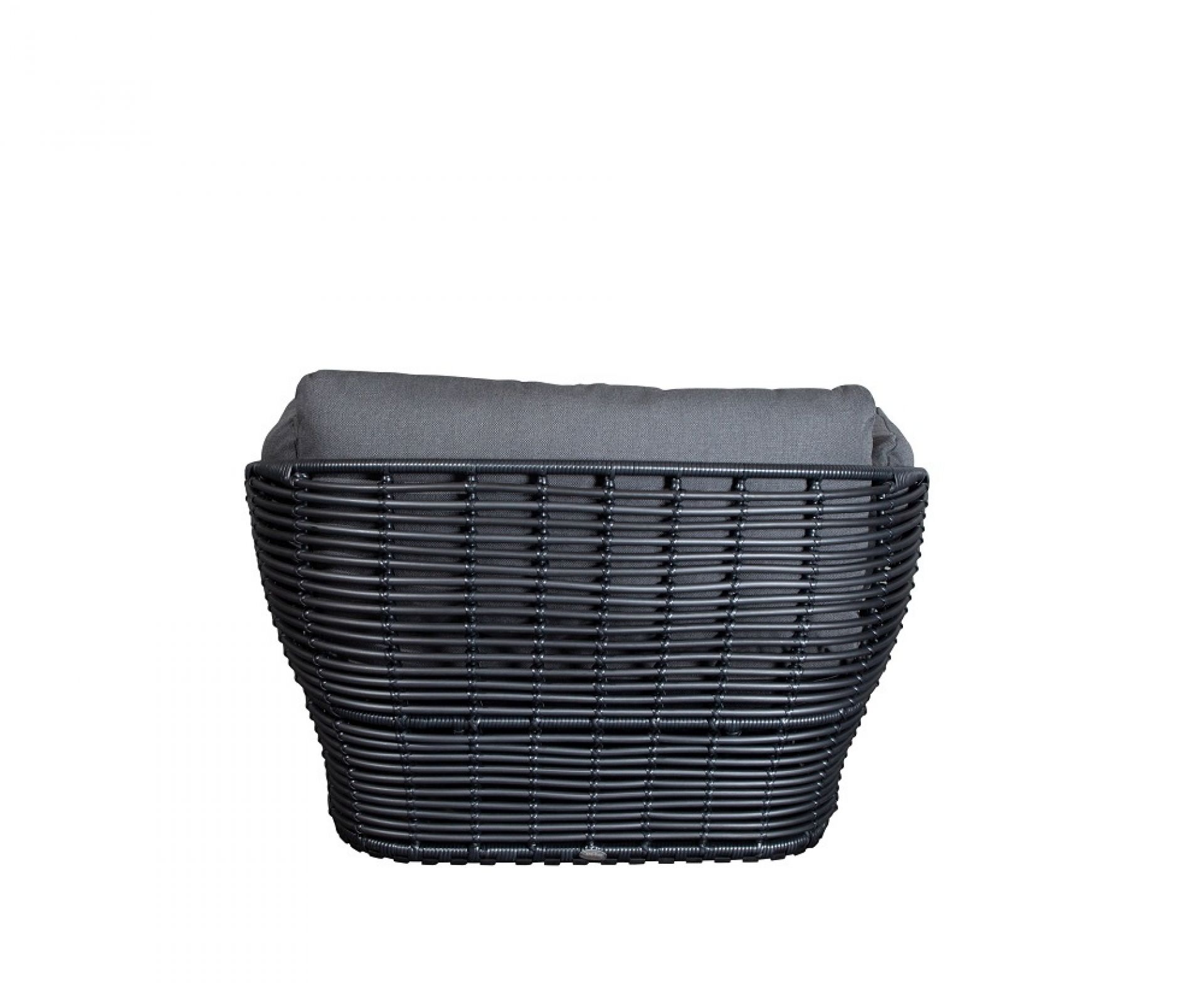 Basket Outdoor Loungesessel Cane-Line Gestell Graphit / Kissen Grau