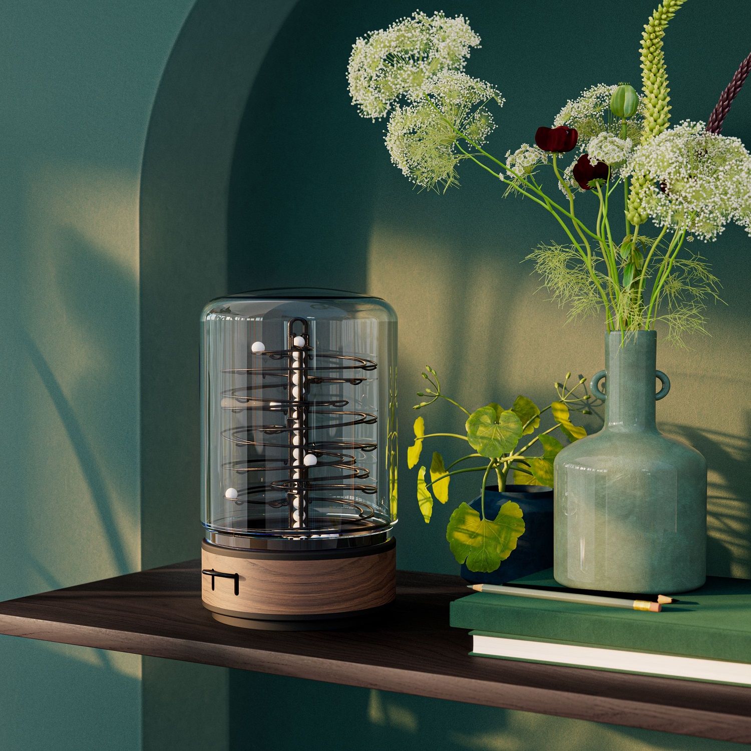 ElectRoll Classic Walnut mit USB-C Kabel Marbolous 
