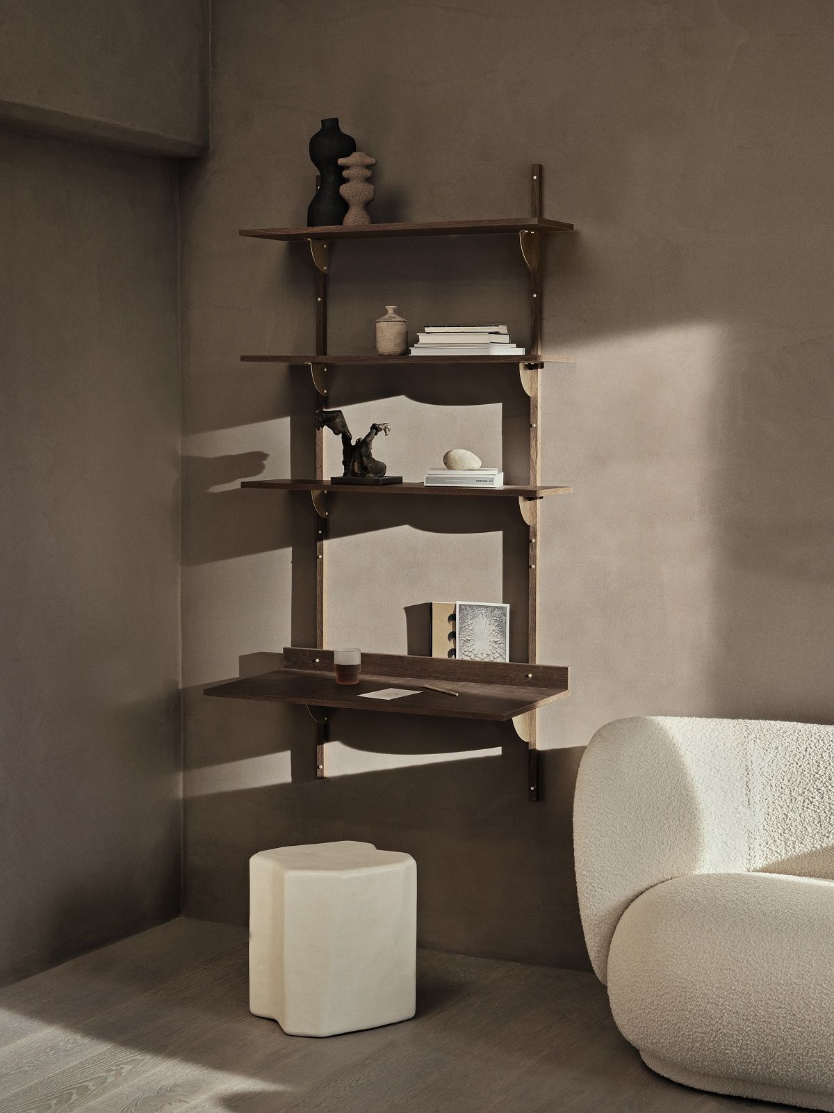 Sector Shelf Triple/Wide Wandregal Ferm Living