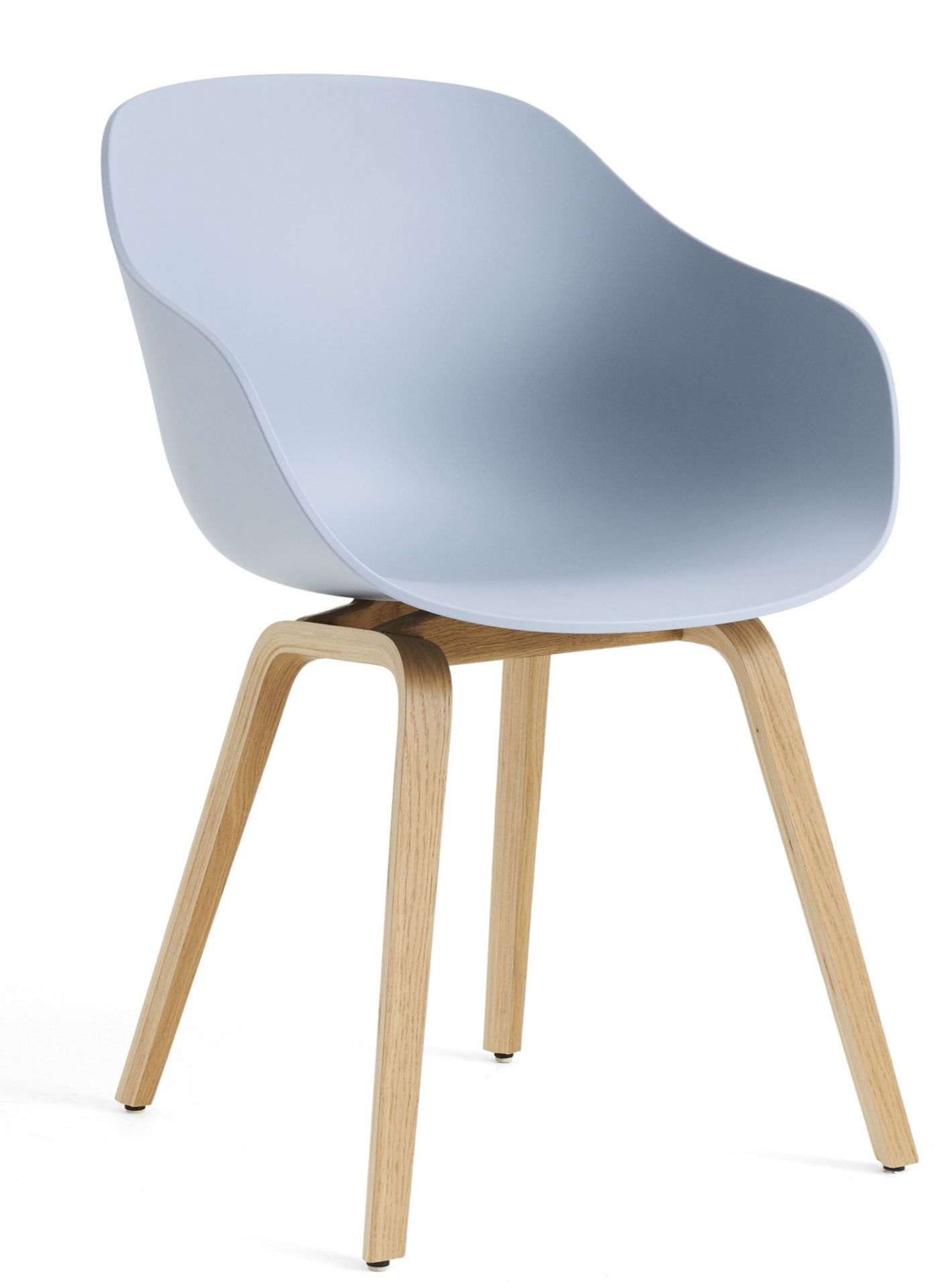 About A Chair AAC 222 Stuhl in Slate Blue mit Eichenholzgestell. Moderner Designstuhl.