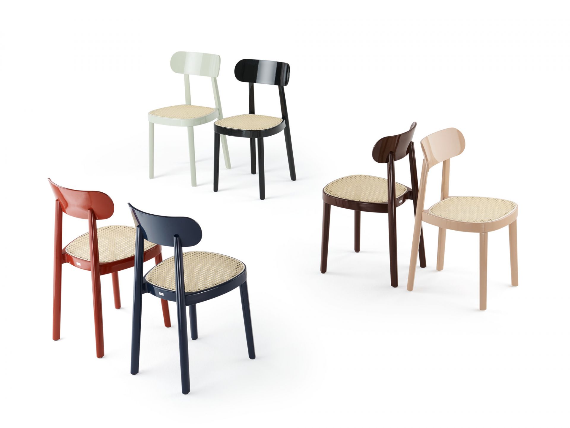 Holzstuhl 118 Hochglanz Thonet