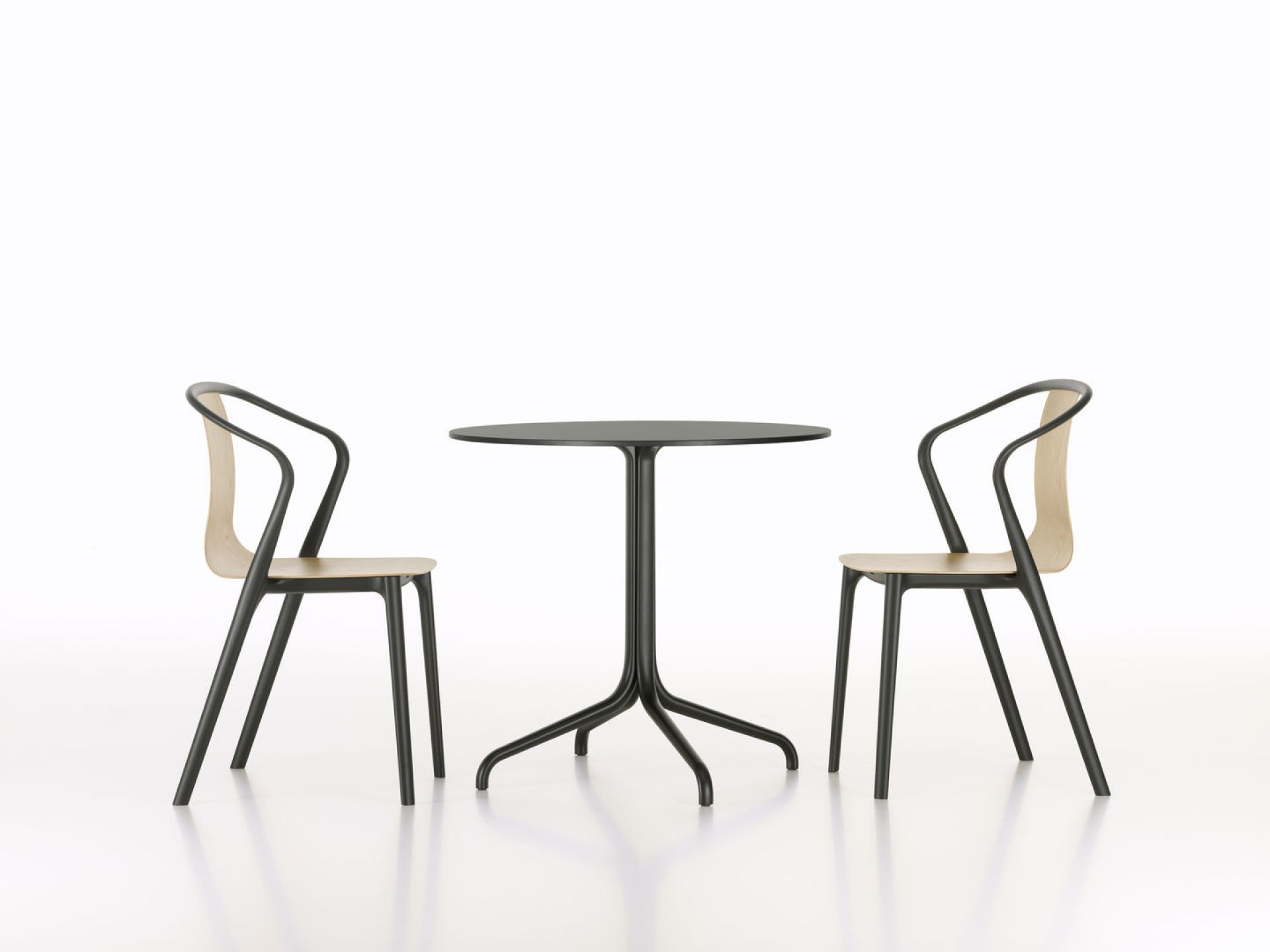 Belleville Armchair Wood Stuhl Vitra