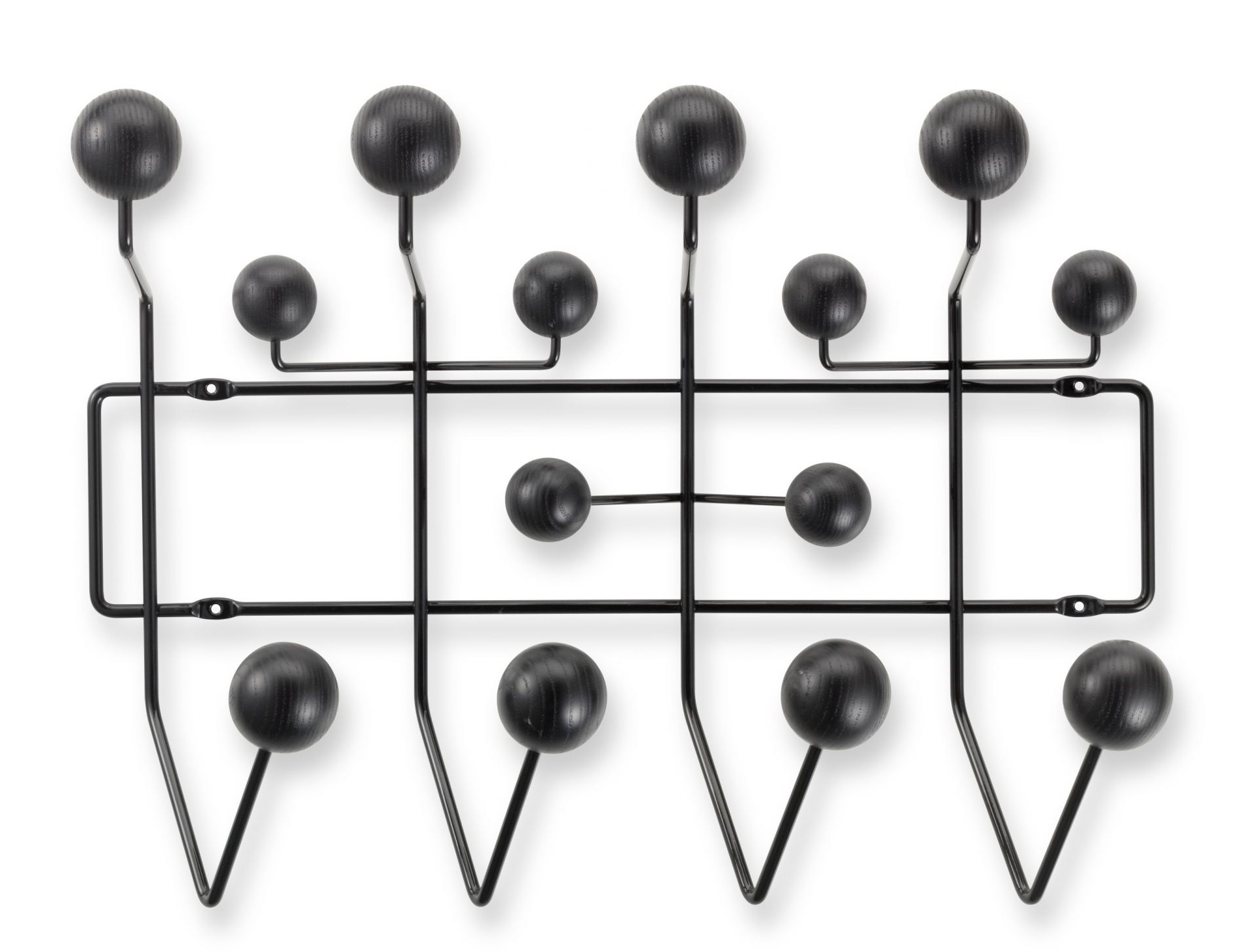 Eames Hang it all Garderobe Esche schwarz Vitra