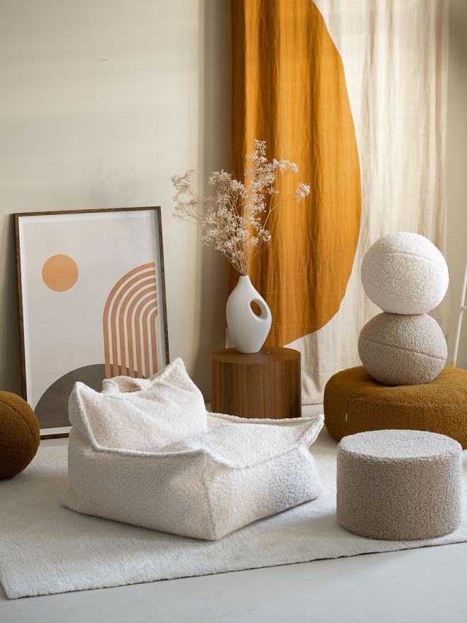 Sitzsack Sessel Teddystoff Wigiwama